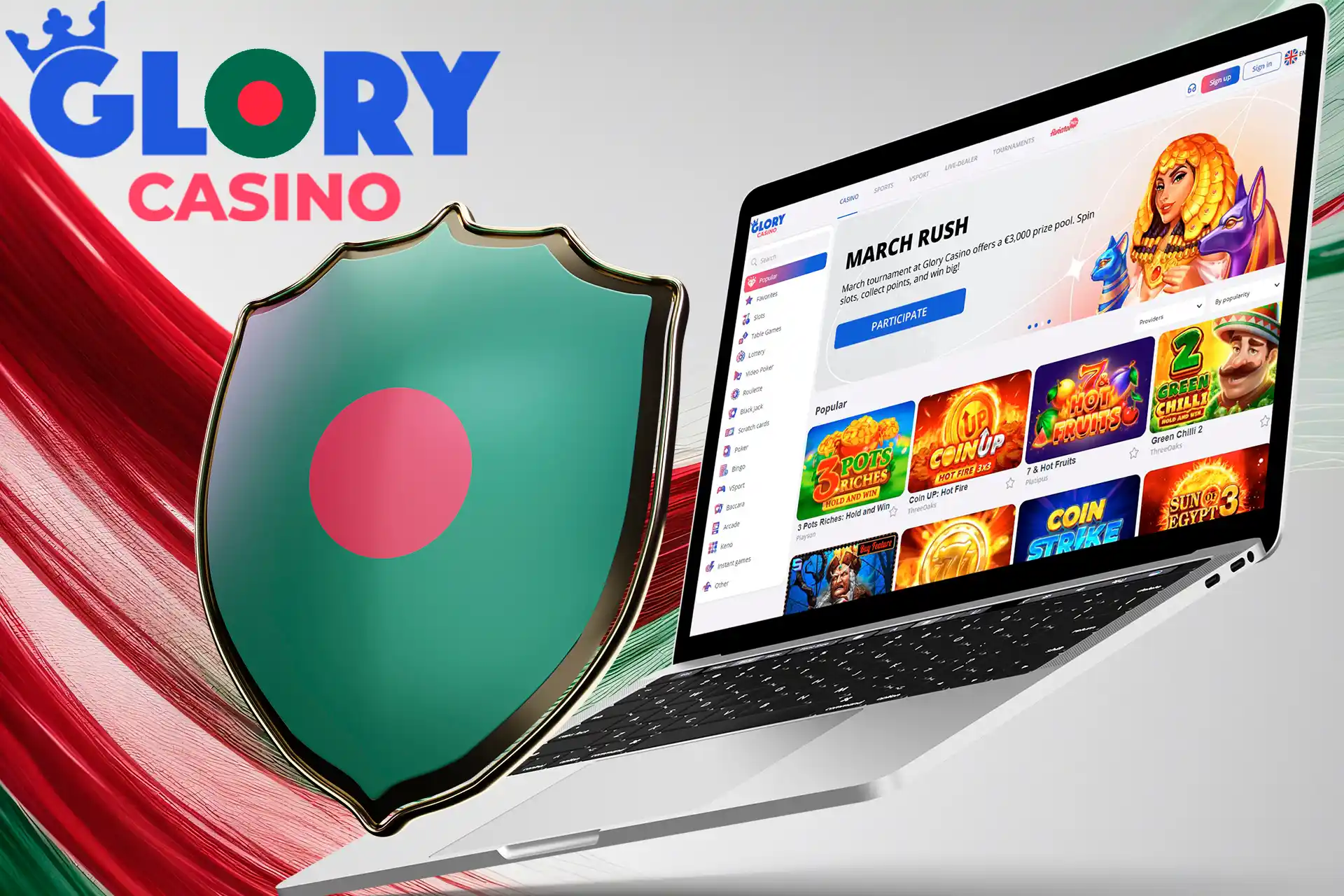 Glory Casino গৌরব ক্যাসিনো Bangladesh is a legal and safe casino
